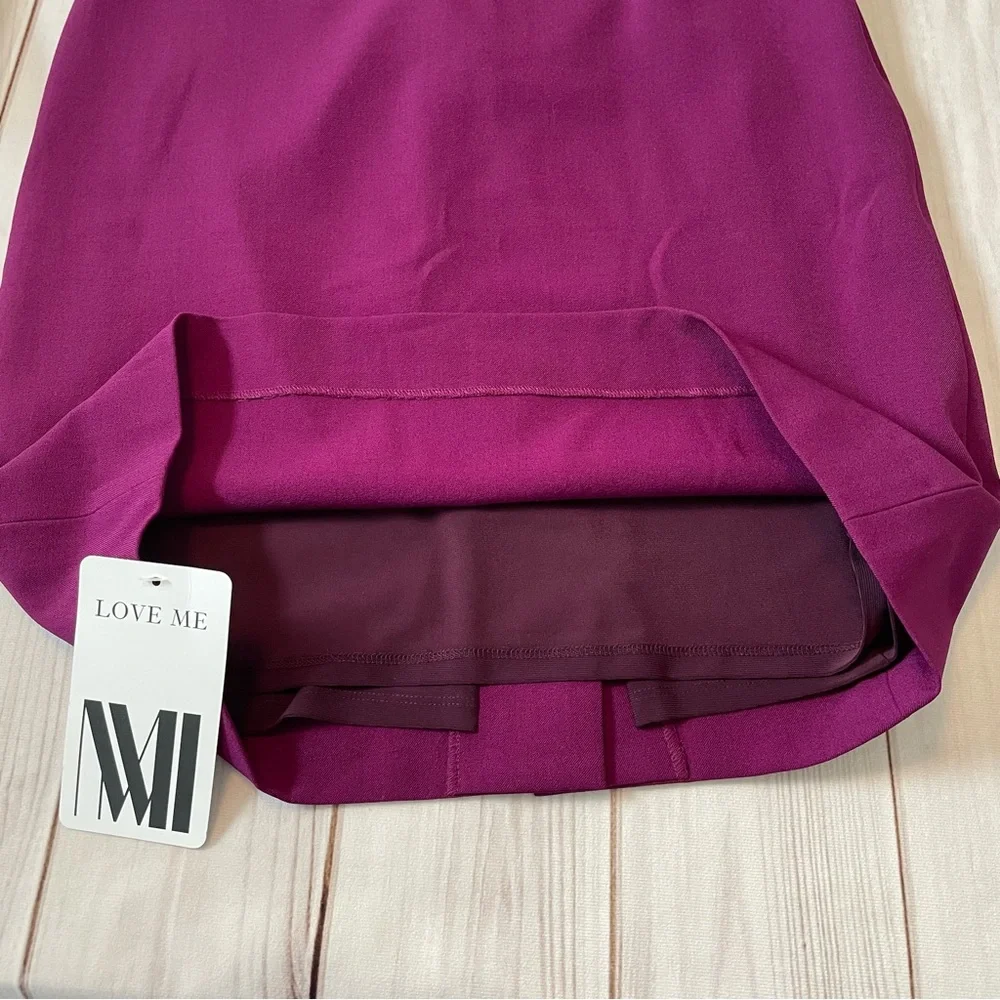 NWT MM Lafleur Noho Skirt Women’s 8 Deep Plum Purple Straight Pencil Corporate - Picture 8 of 15